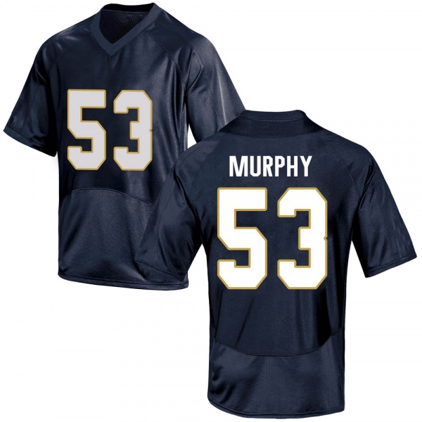 Quinn Murphy Notre Dame Fighting Irish NCAA Youth #53 Navy Blue Replica College Stitched Football Jersey EZN8455KW